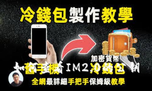 如何查看IM2.0的公钥